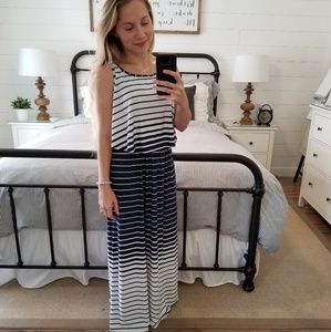 NWT Robert Louis Navy and White Maxi Dress